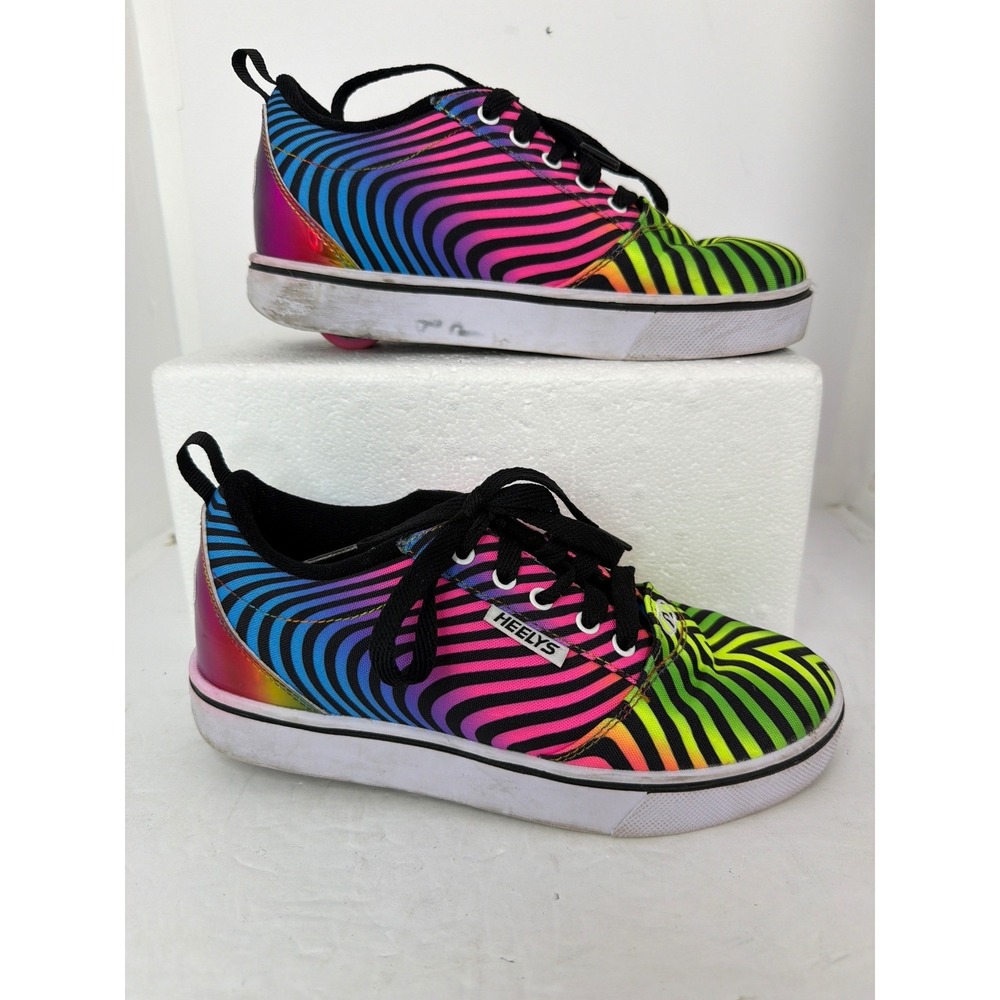 Heelys Pro 20 Prints Rainbow Swirl Skate Shoe Kids Youth 5 Women 6‎ HE101059